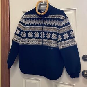 💙⬇️ $21 ⬇️ Mens Walking Silvy Medium Pullover Fleece Zip. Very roomy/warm.